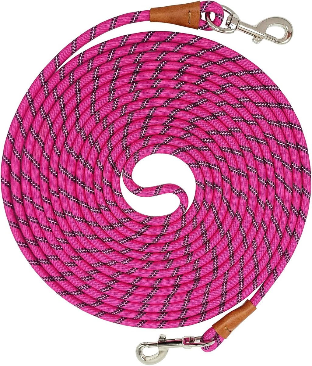 MayPaw 100 ft Dog Tie-Out, Reflective 3/8" Long Dog Lead