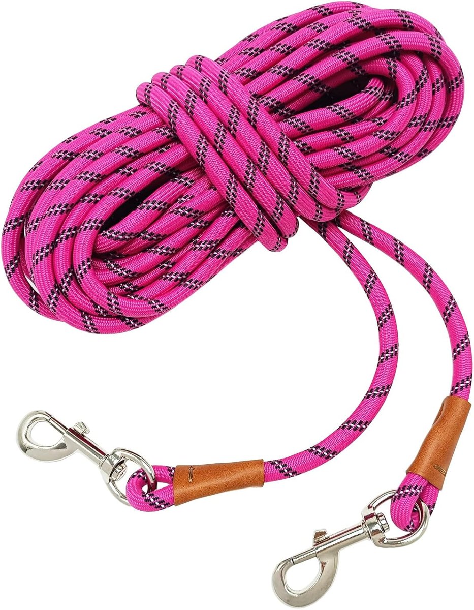 MayPaw 80 ft Dog Tie-Out, 3/8" Reflective Rope Tether
